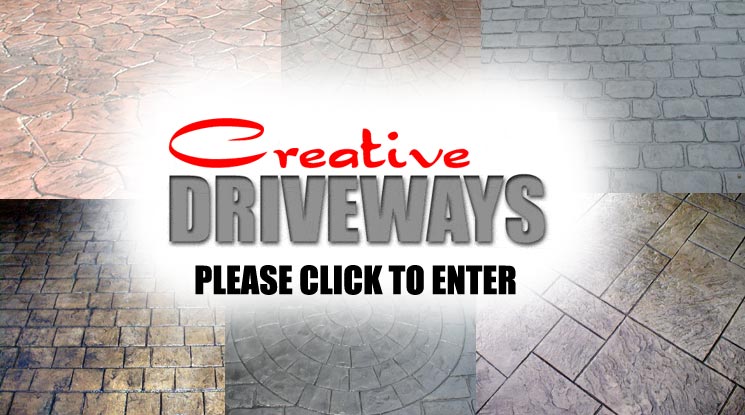Welcome to Creative Driveways specialists in Pattern Imprinted Concrete Driveways, Patios, Pool Surrounds etc